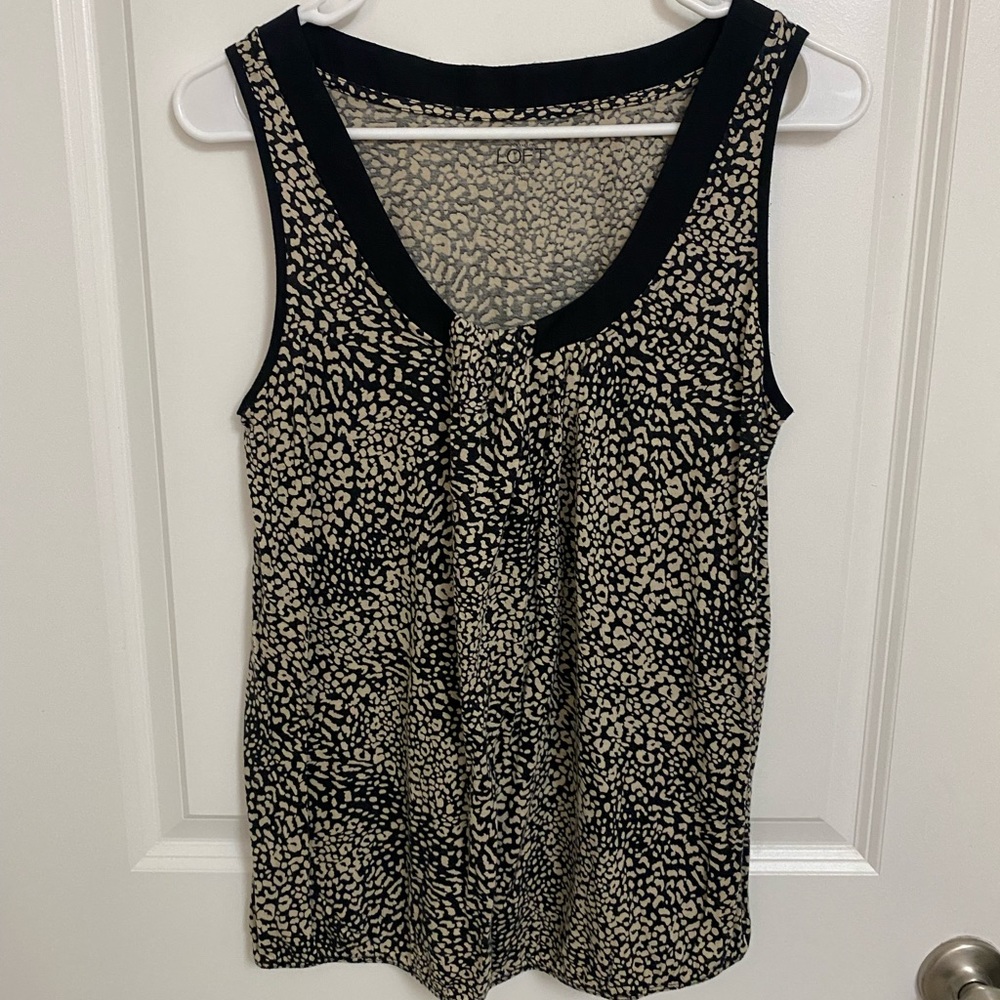 LOFT Leopard Top M Size